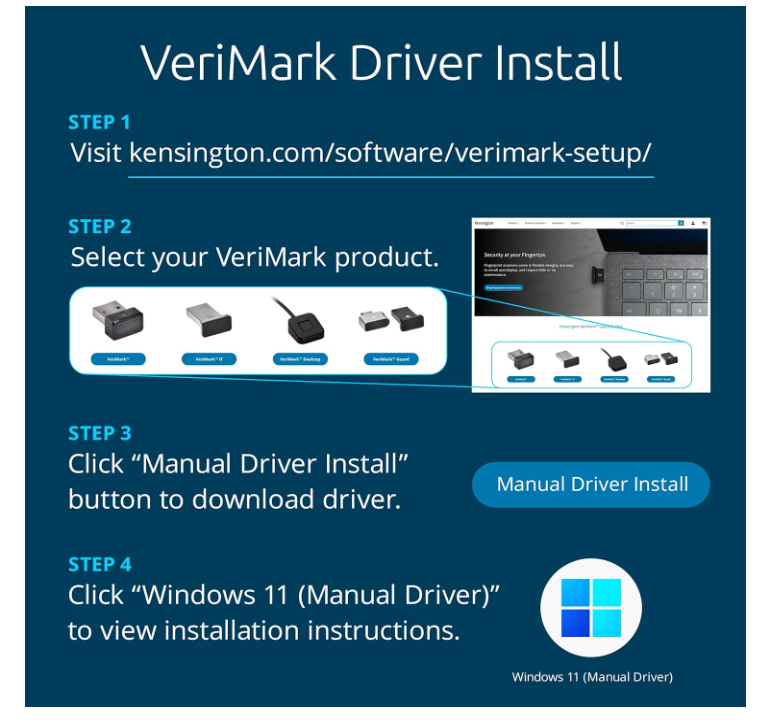 Clé à Empreintes Digitales Sécurisée Kensington VeriMark Desktop photo 6