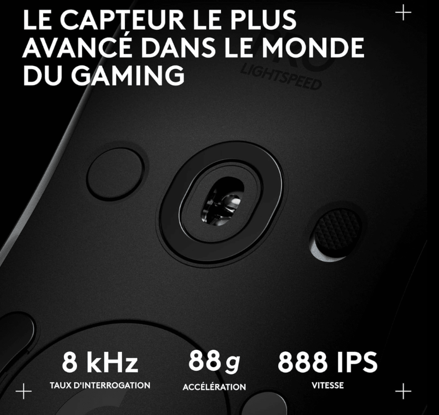 Souris Gaming Sans Fil 32000 DPI LIGHTSPEED Logitech PRO 2 photo 8