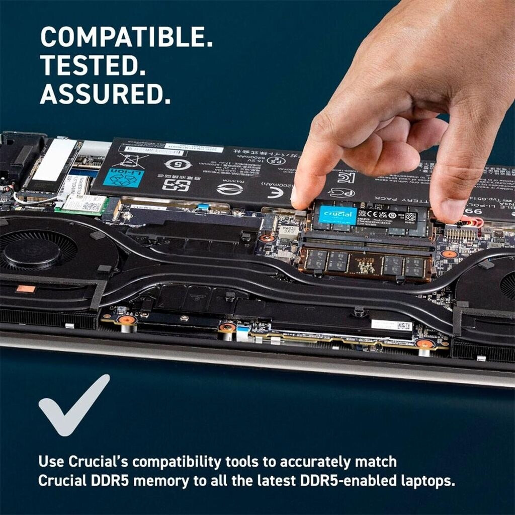Crucial 32 Go DDR5-5600 SODIMM Laptop Memory photo 7