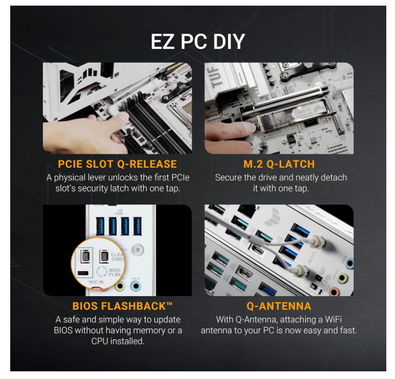 Carte Mère Micro‑ATX AM5 DDR5 Wi‑Fi 7 PCIe 5.0 ASUS TUF Gaming B850M‑PLUS WIFI7 photo 4