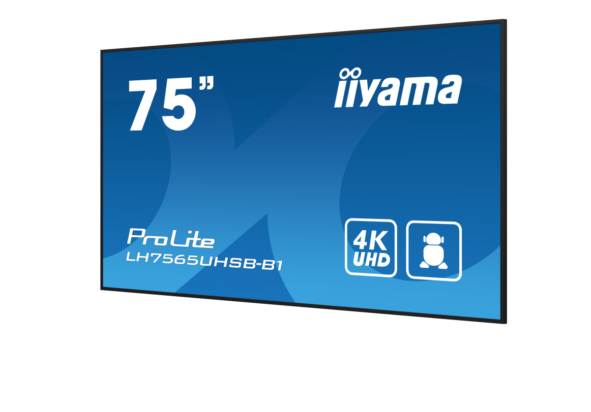 Moniteur Professionnel Affichage Dynamique 75" IIYAMA ProLite LH7565UHSB-B1 – 4K UHD – 800 cd/m² – Android 11 – 24/7 photo 5