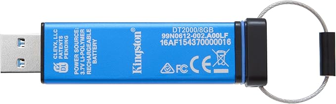 Kingston DataTraveler 2000 – Clé USB 3.0 Chiffrée 8GB avec Clavier PIN photo 5