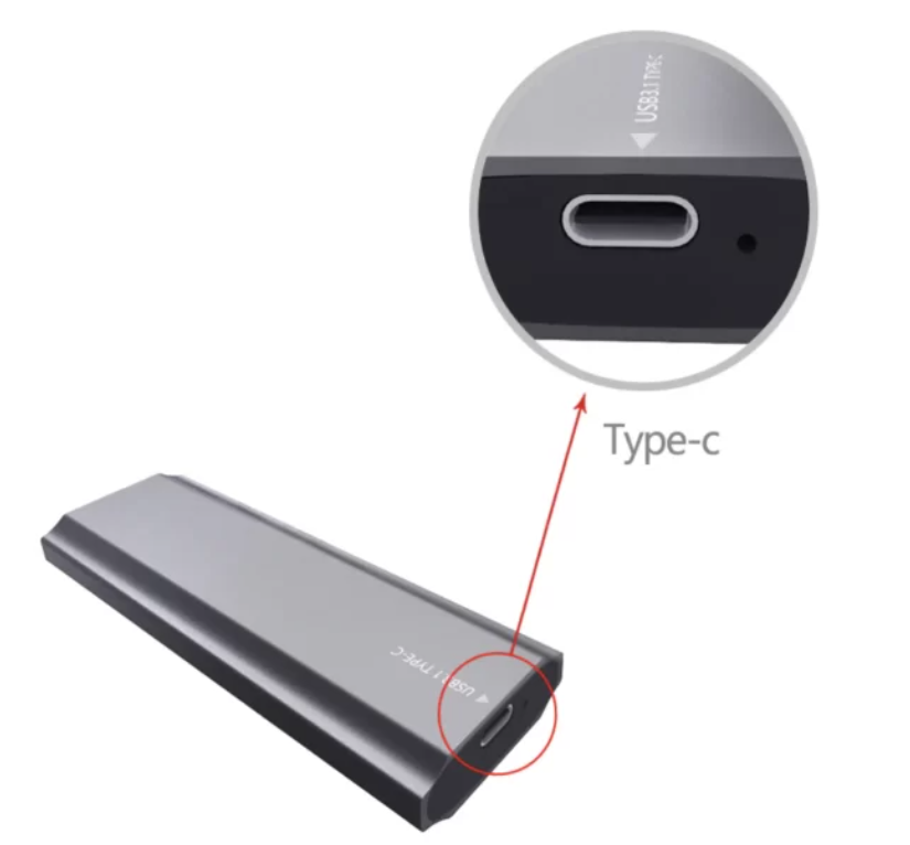 Boîtier SSD M.2 NVMe Externe USB-C 3.1 Gen2 Airplus TN07 photo 3