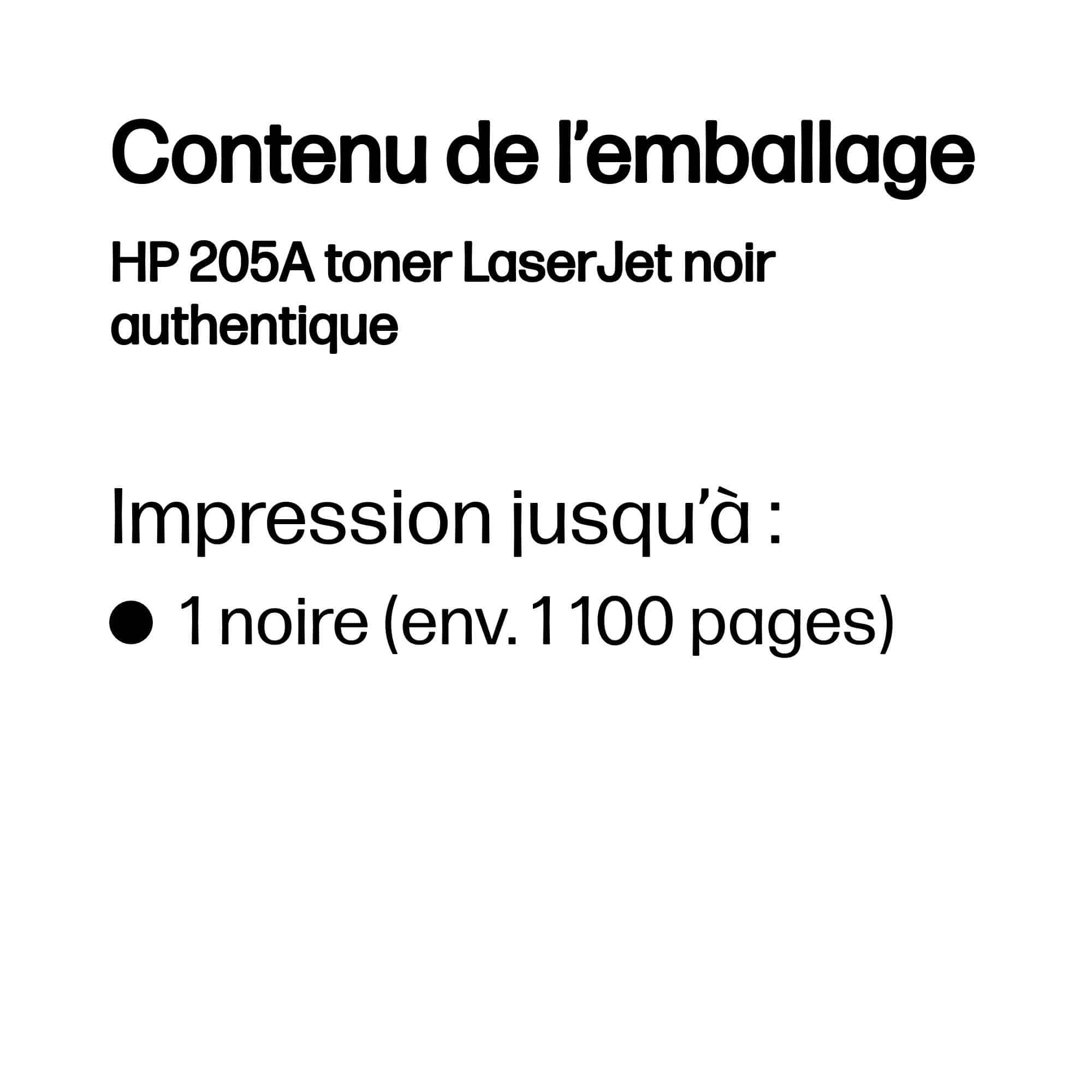 Cartouche de toner HP 205A Noir LaserJet (CF530A) photo 3