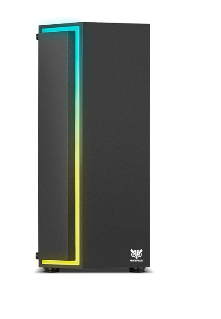 Boîtier Gaming Moyen Tour RGB avec fenêtre Hybrok ASTRO ARGB Noir photo 2