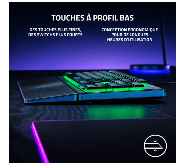 Clavier Gamer RGB USB AZERTY Razer Ornata V3 X photo 6
