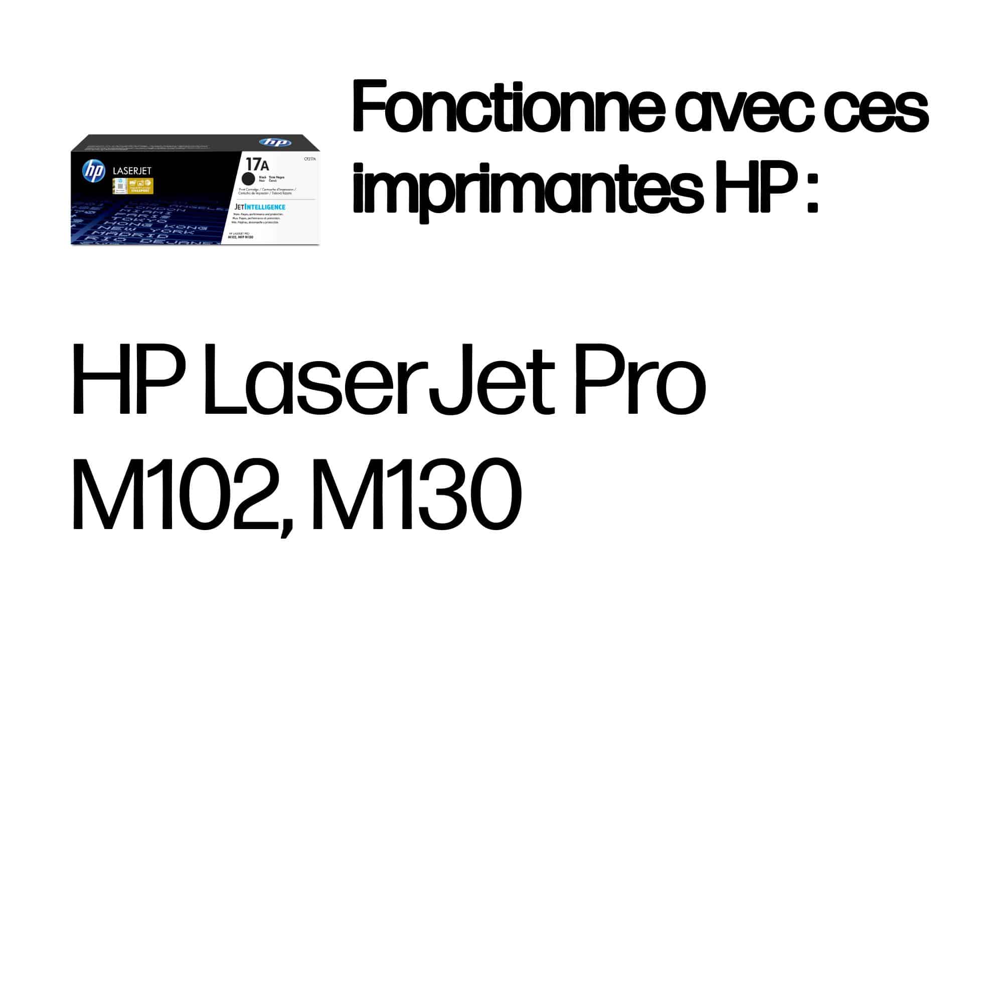 Cartouche de toner HP 17A LaserJet Noir (CF217A)  Modèle photo 2