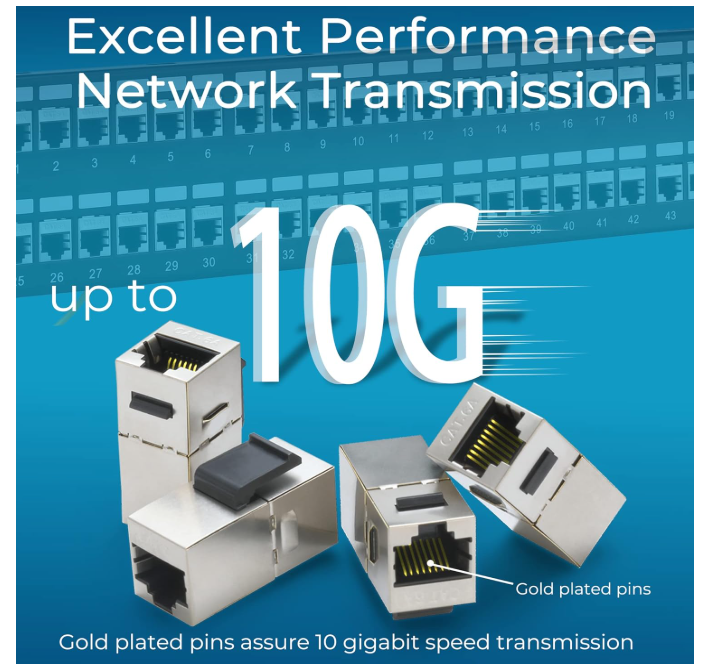 Panneau de Brassage 48 Ports Cat6A 10G 1U 3M Inline Keystone photo 3