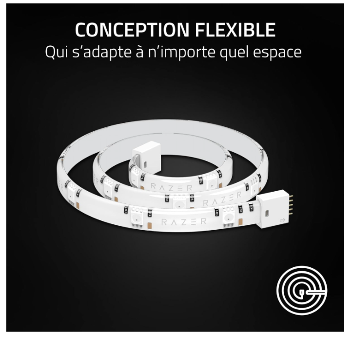 Bande Lumineuse RGB Connectée Extension 1 m Razer Aether Smart Light Strip Extender photo 4