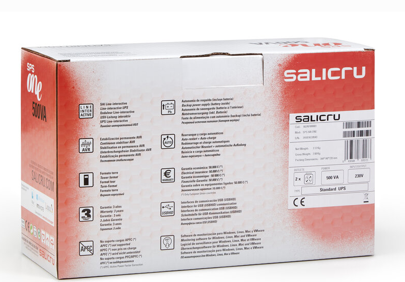 Onduleur Line‑Interactive 700 VA Salicru SPS ONE photo 4