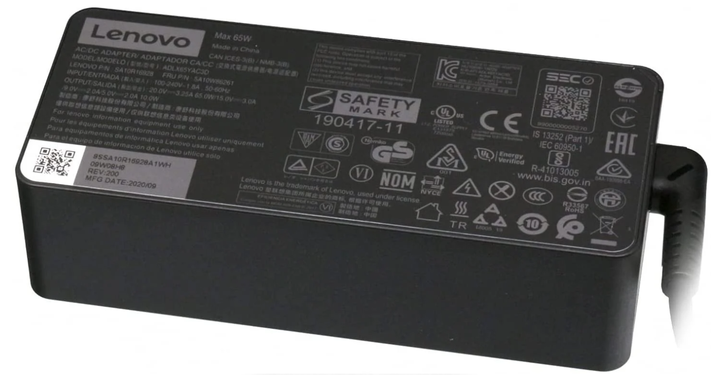 Chargeur Secteur 65 W USB Type‑C Universel Lenovo Standard photo 2