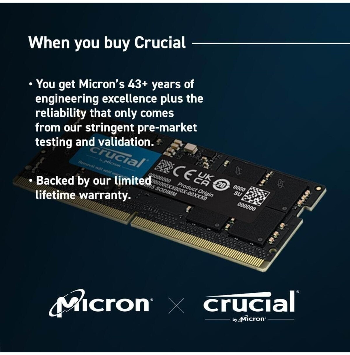 Crucial 32 Go DDR5-5600 SODIMM Laptop Memory photo 3