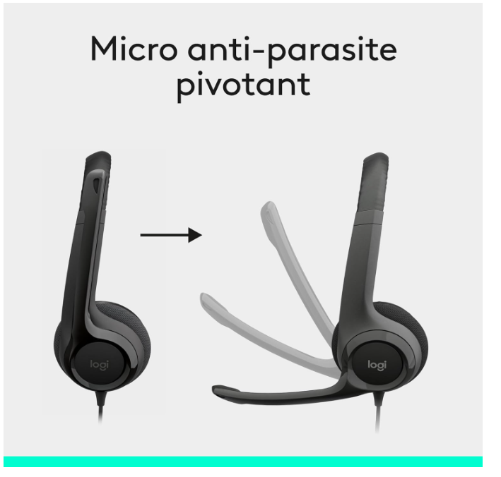 Casque Micro USB Logitech H390 – Noir photo 2