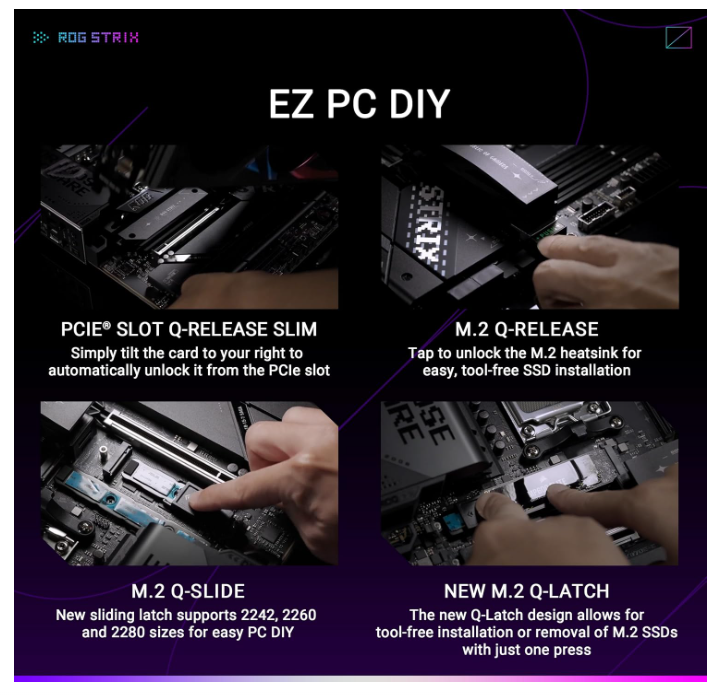 Carte Mère ATX AM5 DDR5 Wi‑Fi 7 PCIe 5.0 ASUS ROG Strix X870E‑E Gaming WiFi photo 5