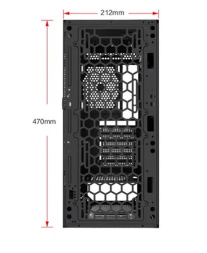 Boîtier Gaming Moyen Tour ARGB avec verre trempé Hybrok CARBON ATX Noir photo 4