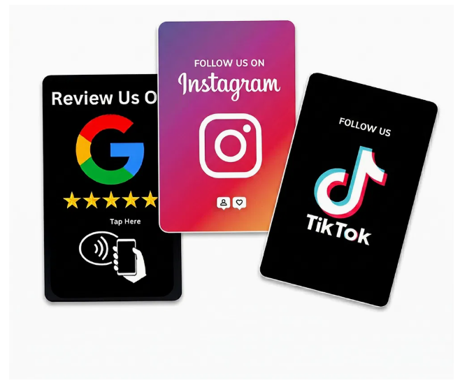 Carte de Visite Intelligente NFC Personnalisable avec QR Code photo 3