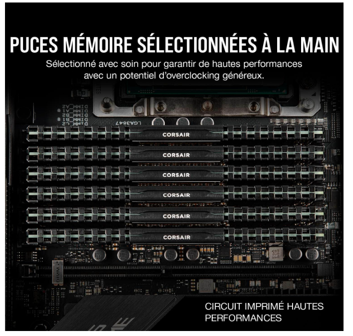 Barrette Mémoire RAM Corsair Vengeance LPX 16 Go (2 × 8 Go) DDR4 3200 MHz C16 photo 3