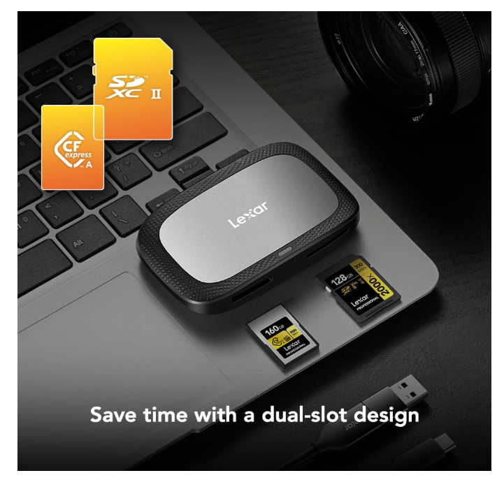 Lecteur de cartes CFexpress Type A / SD USB 3.2 Gen 2 Lexar Professional photo 2