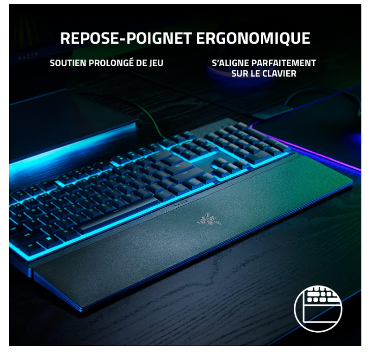Clavier Gamer RGB USB AZERTY Razer Ornata V3 X photo 10