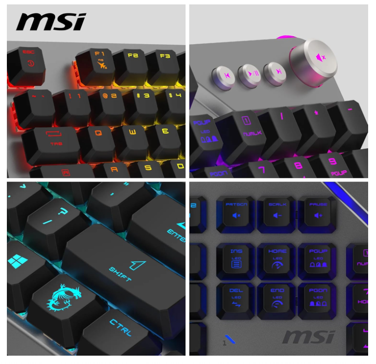 Clavier Gaming Mécanique Silencieux RGB AZERTY MSI STRIKE 600 SILENT photo 6