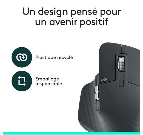 Souris Sans Fil Bluetooth 8000 DPI Ergonomique Logitech MX Master 3S photo 2
