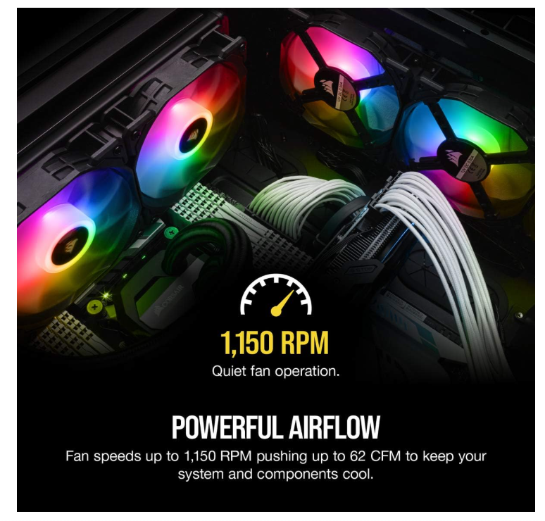 Kit de 2 Ventilateurs Boîtier RGB 140 mm avec Contrôleur Corsair SP140 RGB PRO photo 5