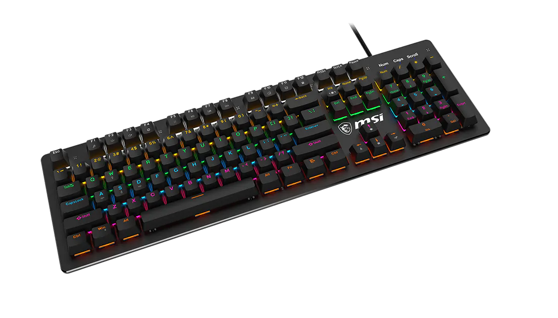 Clavier Gaming Mécanique RGB AZERTY MSI FORGE GK300 BLUE photo 4