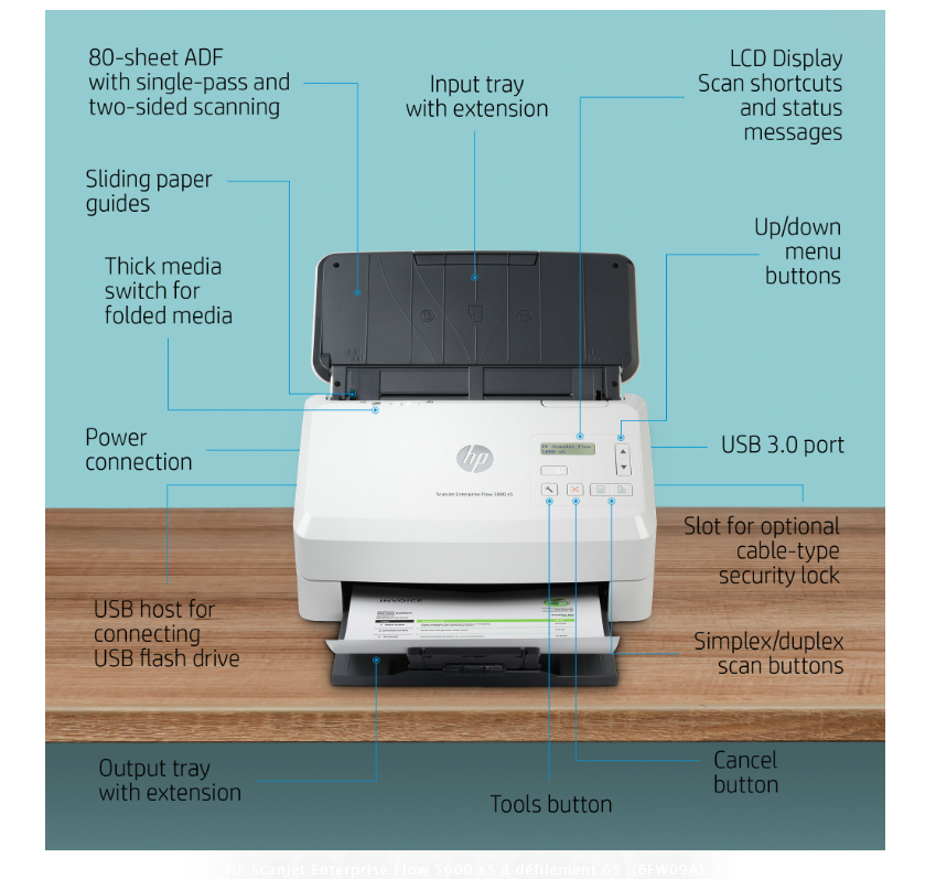 Scanner HP ScanJet Enterprise Flow 5000 s5 photo 4