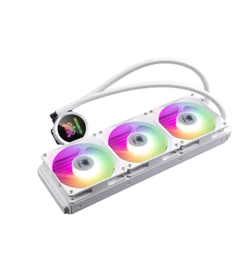 Kit Watercooling 360 mm ARGB CPU Hybrok HL360W Blanc photo 3