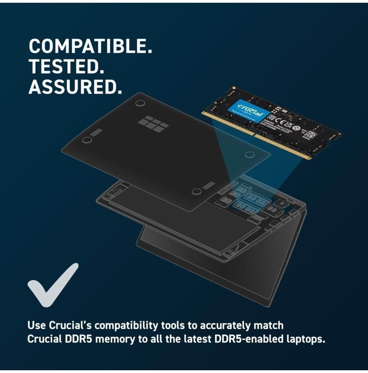Crucial 32 Go DDR5-5600 SODIMM Laptop Memory photo 4