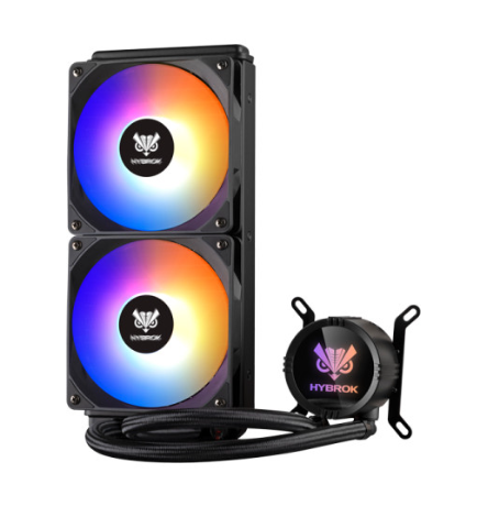 Kit Watercooling 240 mm ARGB CPU Hybrok HL240B Noir photo 2