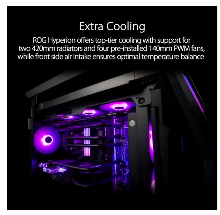 Boîtier Gaming Grand Tour ARGB avec verre trempé ASUS ROG Hyperion GR701 BTF Edition photo 3