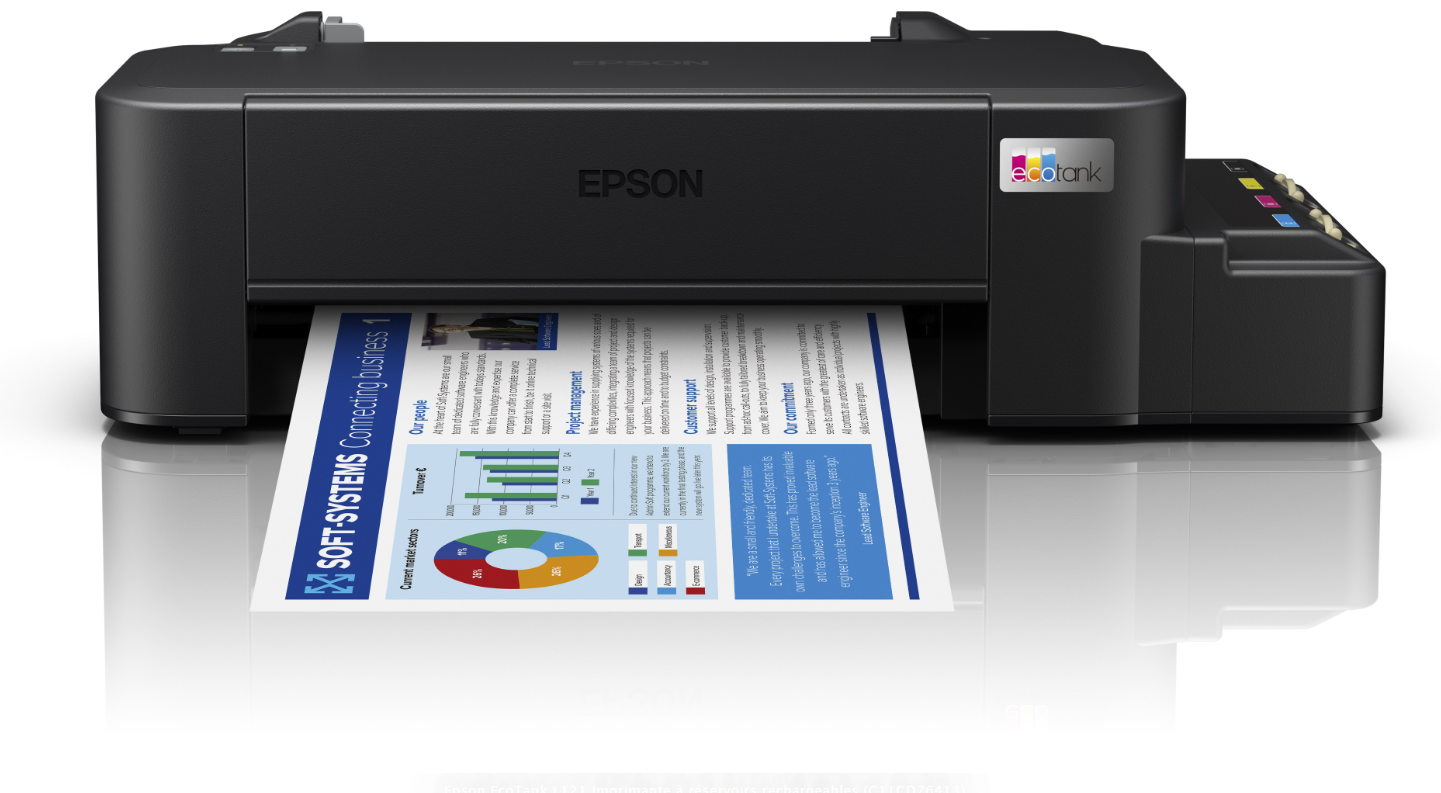 Imprimante Epson EcoTank L121 à réservoirs rechargeables photo 3