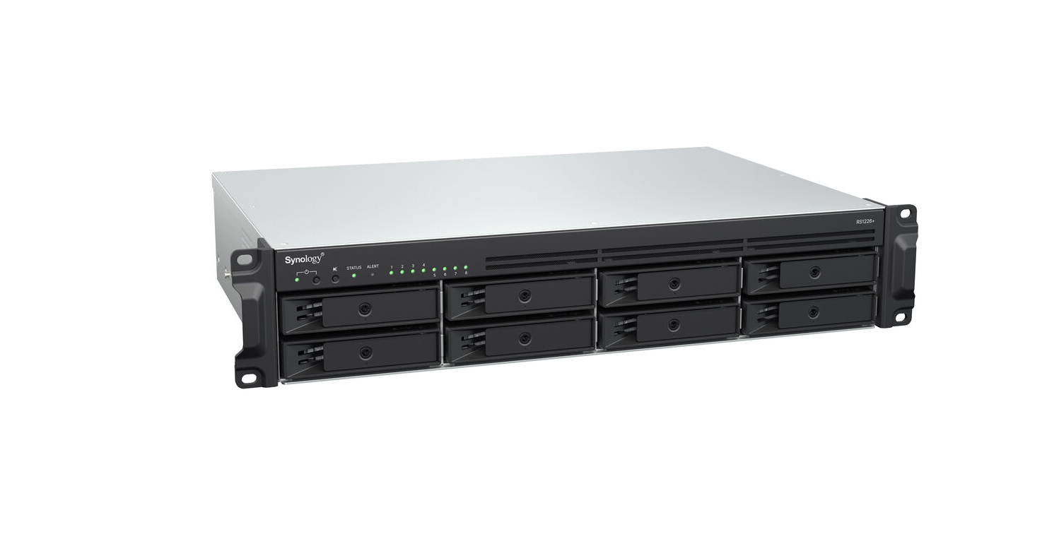 Serveur NAS Rack Synology RackStation RS1226+ 8 Baies Ryzen 4 Go ECC photo 2