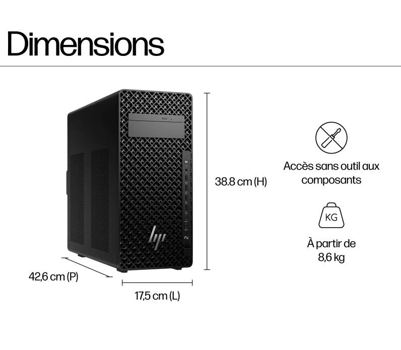 Station de Travail Tour Professionnelle HP Z2 G1i – Intel Core Ultra 7 – 16 Go – SSD 1 To photo 6