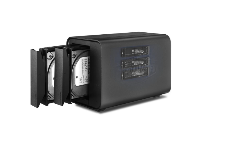 Boîtier DAS TerraMaster D5 Hybrid 5 Baies – 2 SATA + 3 M.2 NVMe, USB-C 10 Gbit/s