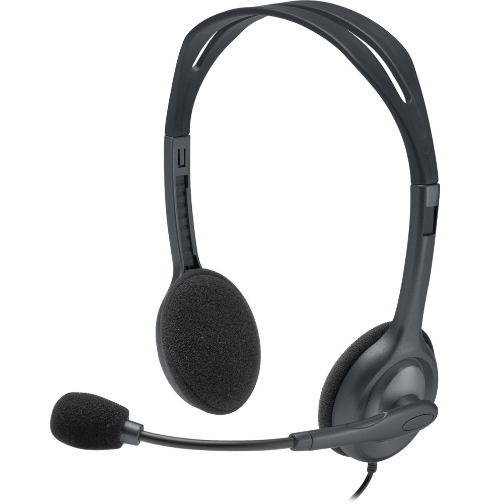 Casque Logitech H111 Stéréo avec Micro – Jack 3,5 mm