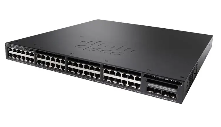 Switch Réseau 48 Ports Gigabit PoE+ L3 Reconditionné Cisco Catalyst 3650