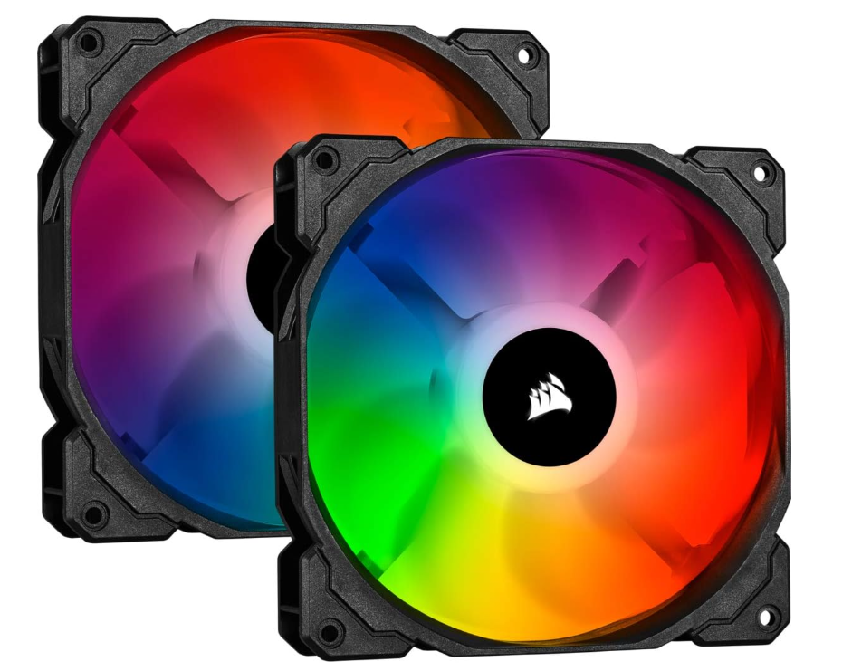 Kit de 2 Ventilateurs Boîtier RGB 140 mm avec Contrôleur Corsair SP140 RGB PRO